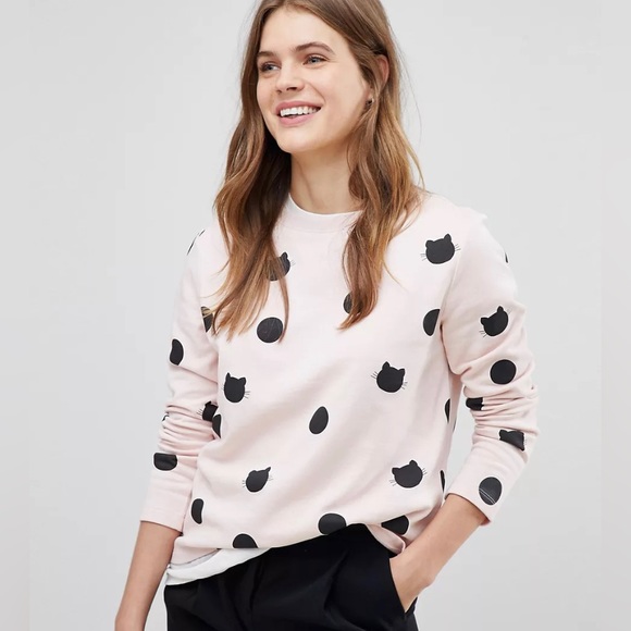 Esprit Sweaters - Esprit Cat Polka Dot Sweater. Size Extra Large